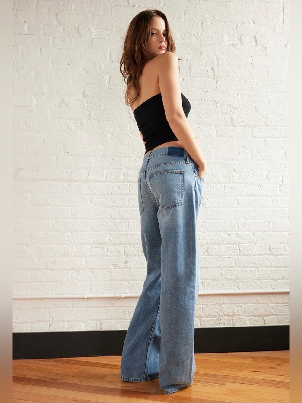 ETICA High-Rise Wide-Leg Jeans Women s Jeans Sz 30
